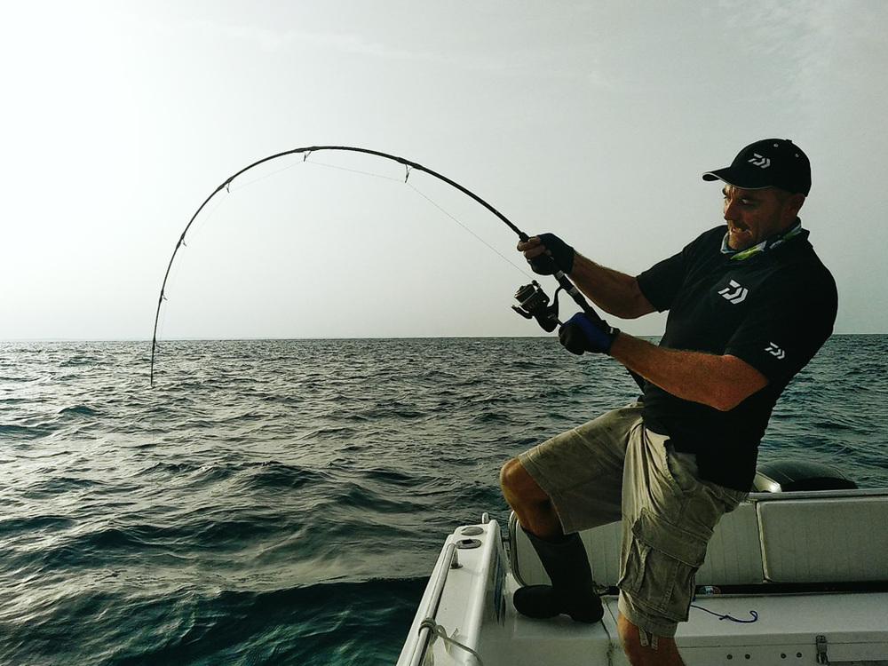 Photo Julien Giraud guide de pêche daiwa arcachon